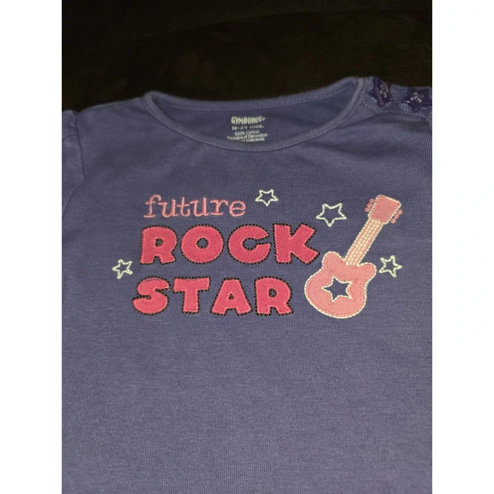 Gymboree super star Future Rock Star superstar purple top size 18 24 months